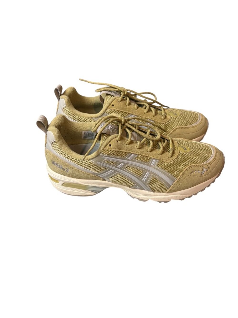 Asics Size 10 Gel-1090V2 Sneaker Lace Up Tenis Shoe Khaki Casual Athletic Walk